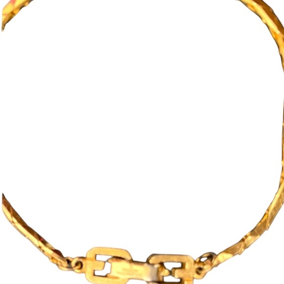 Authentic - Givenchy Gold Logo Chain Link G Bracelet - Picture 2 of 5